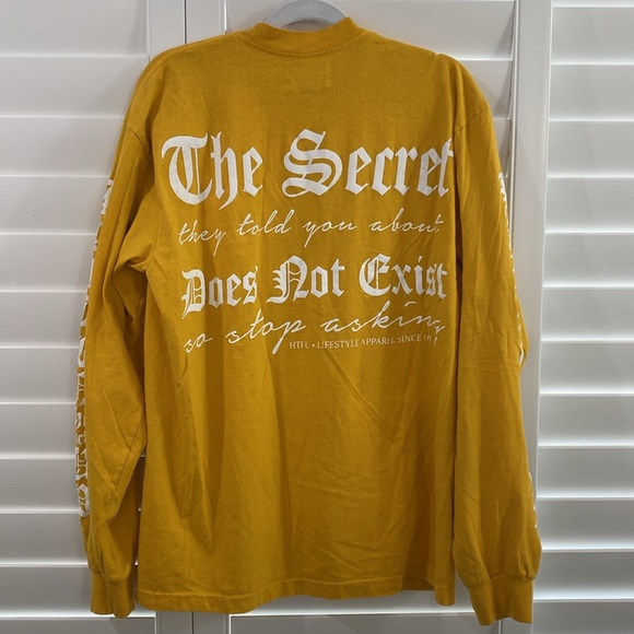 HTFU MENS MUSTARD YELLOW LONG SLEEVE TEE SIZE LARGE - Picture 7 of 12